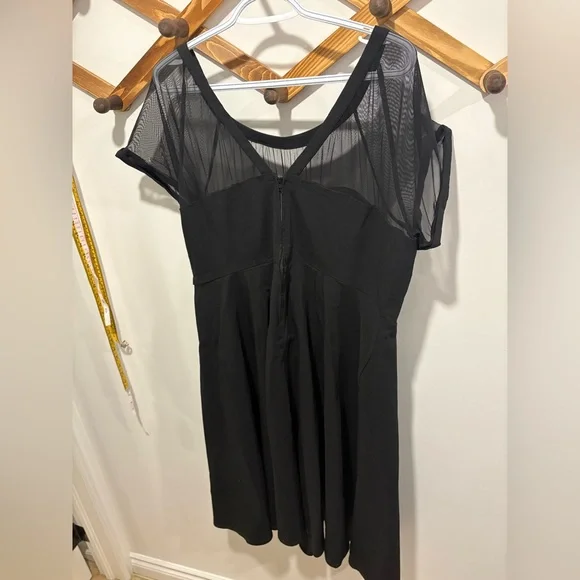 TORRID BLACK MESH DETAIL DRESS - Picture 4 of 9